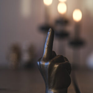 Steypt hendi stór - Grá