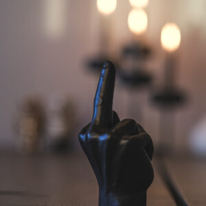 Steypt hendi stór - Svört