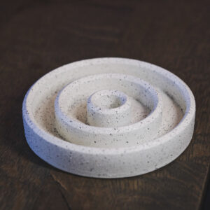 Kertastjaki - hvít steináferð